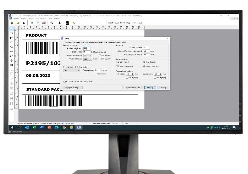program do projektowania i druku etykiet