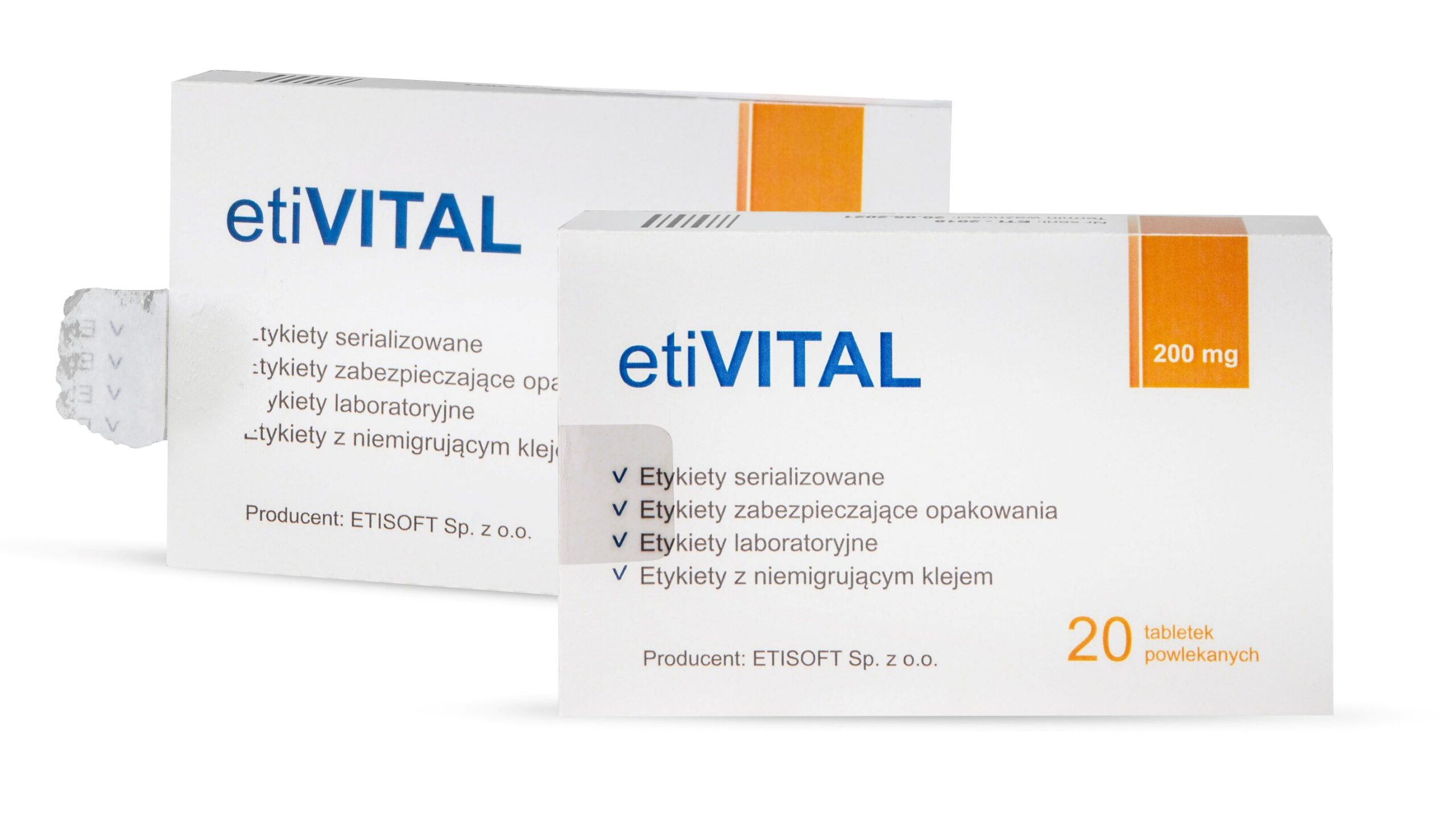 Antitampering labels for pharmaceutical products ETISOFT