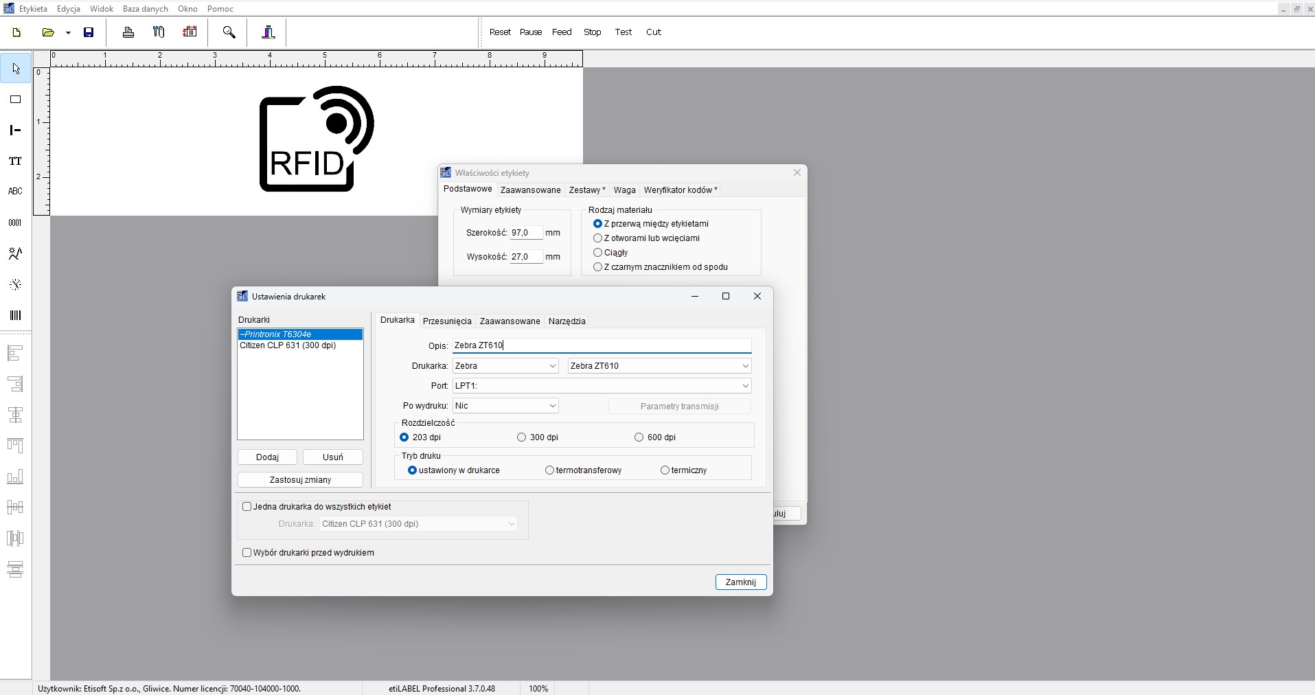 program do generowania etykiet logistycznych GS1 i RFID