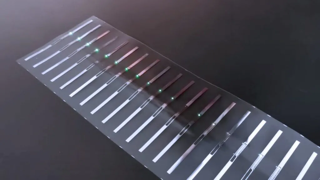 RFID-tags med indbyggede LED-lys, ofte kaldet UHF LED-labels eller inlays.