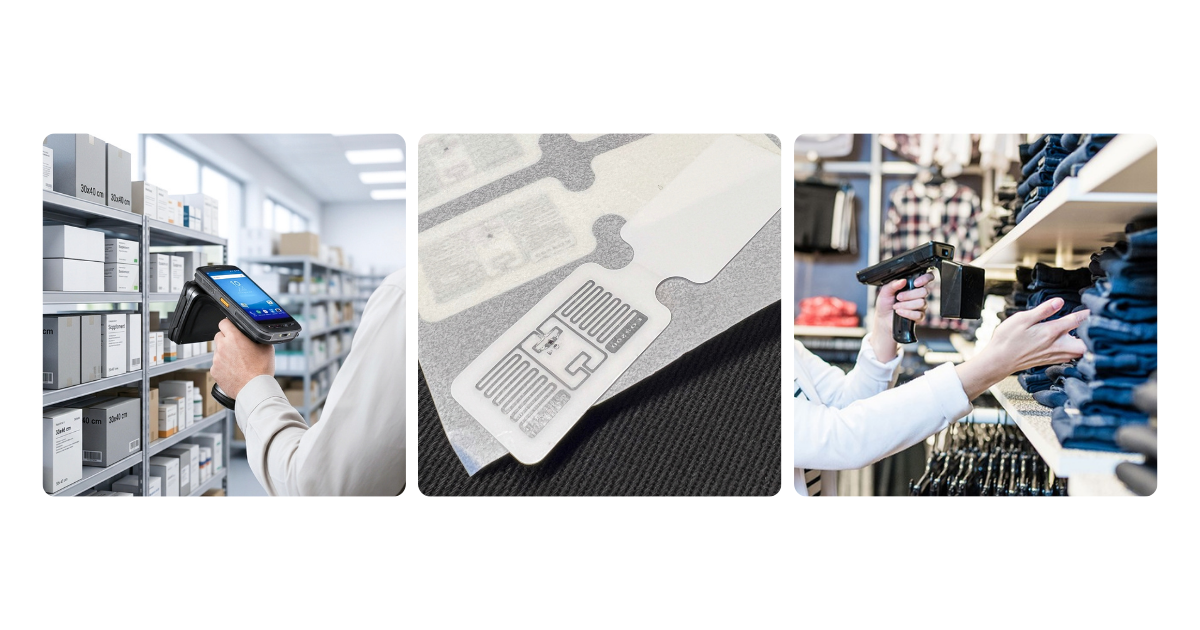 Etykiety produktowe RFID i tagi RFID na opakowania