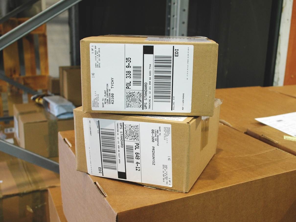 Label on cartons and logistics units